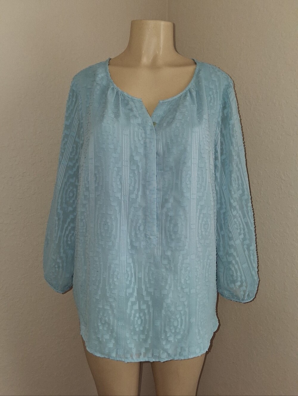 TALBOTS LIGHT BLUE TOP SZ XLG
